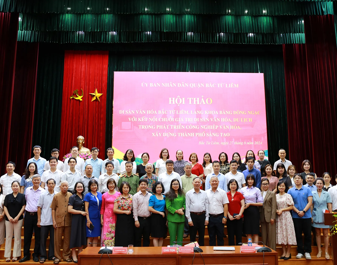 Hội thảo khoa học: “Di sản văn hoá Bắc Từ Liêm, Làng Khoa bảng Đông Ngạc với kết nối chuỗi giá trị Di sản văn hoá, du lịch trong phát triển công nghiệp văn hóa, xây dựng thành phố sáng tạo”